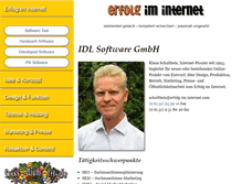 Tablet Screenshot of idl-software.de